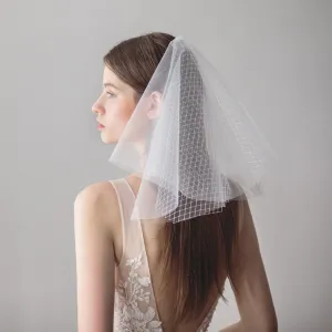 SLBRIDAL Multi-Layer Wedding Veils With Combs Ivory Bridal Veils Wedding Wear Accessories For Bride Mariage Women