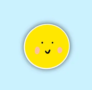 Smile vinyl sticker