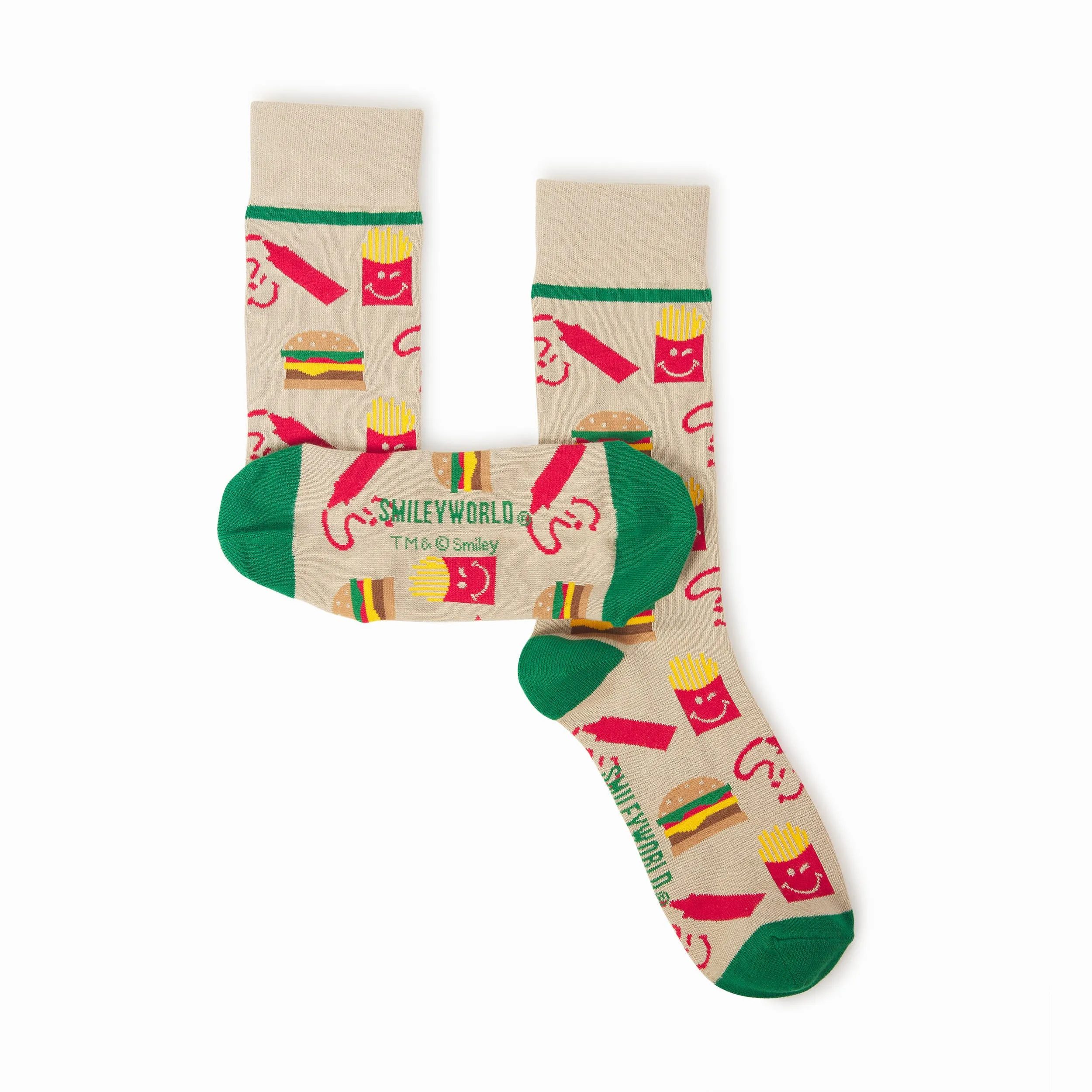 SMILEYWORLD Cheeseburger and Fries Socks