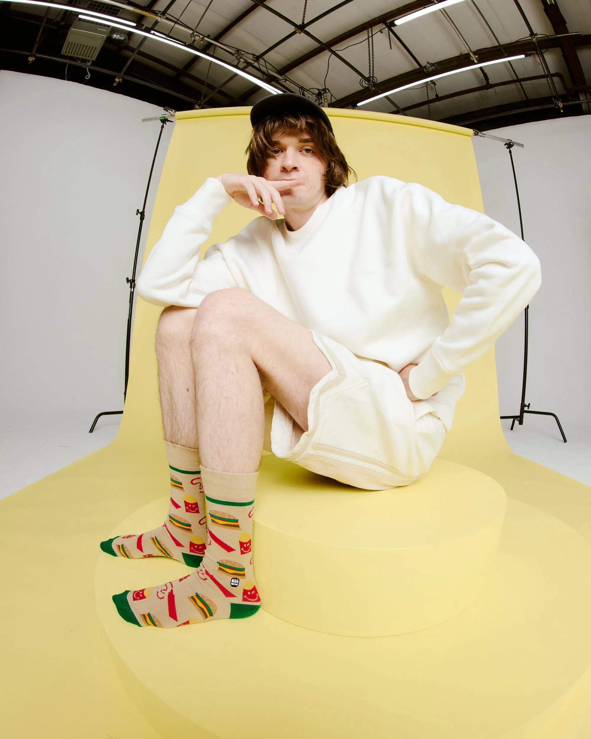 SMILEYWORLD Cheeseburger and Fries Socks