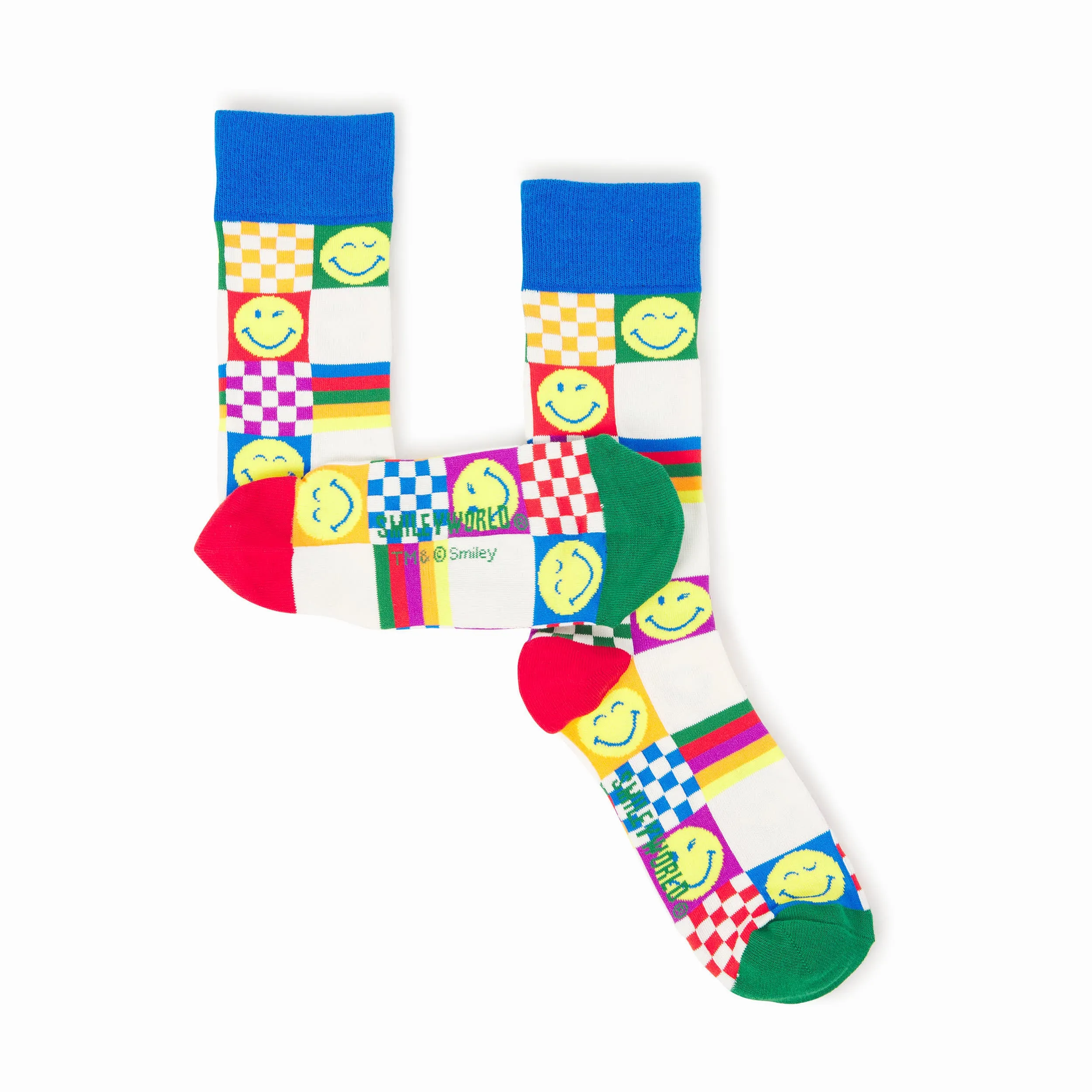 SMILEYWORLD Rainbow Checker Socks