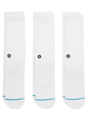 Socks Stance Icon 3 pack - White