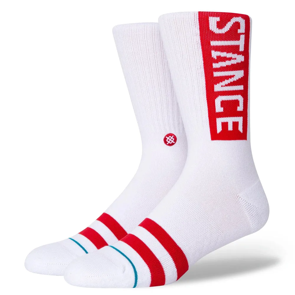 Stance OG Socks - White Red