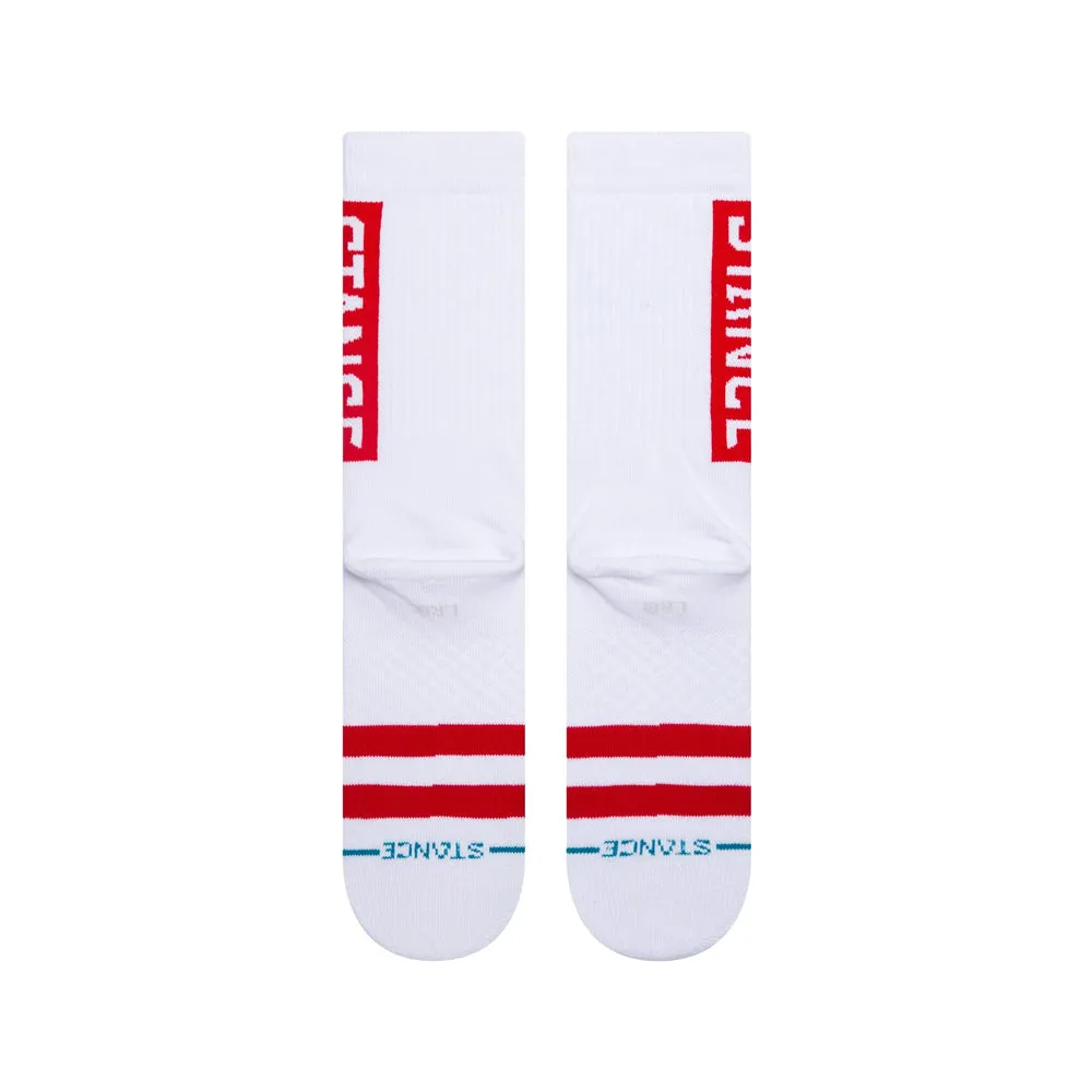 Stance OG Socks - White Red
