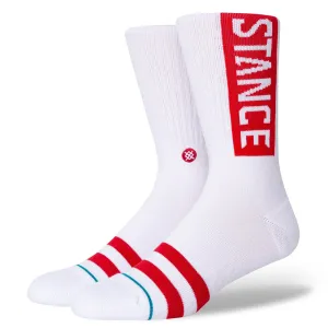 Stance OG Socks - White Red