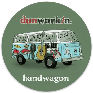 Sticker Bandwagon 4" Round