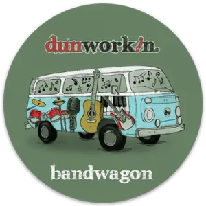 Sticker Bandwagon 4" Round