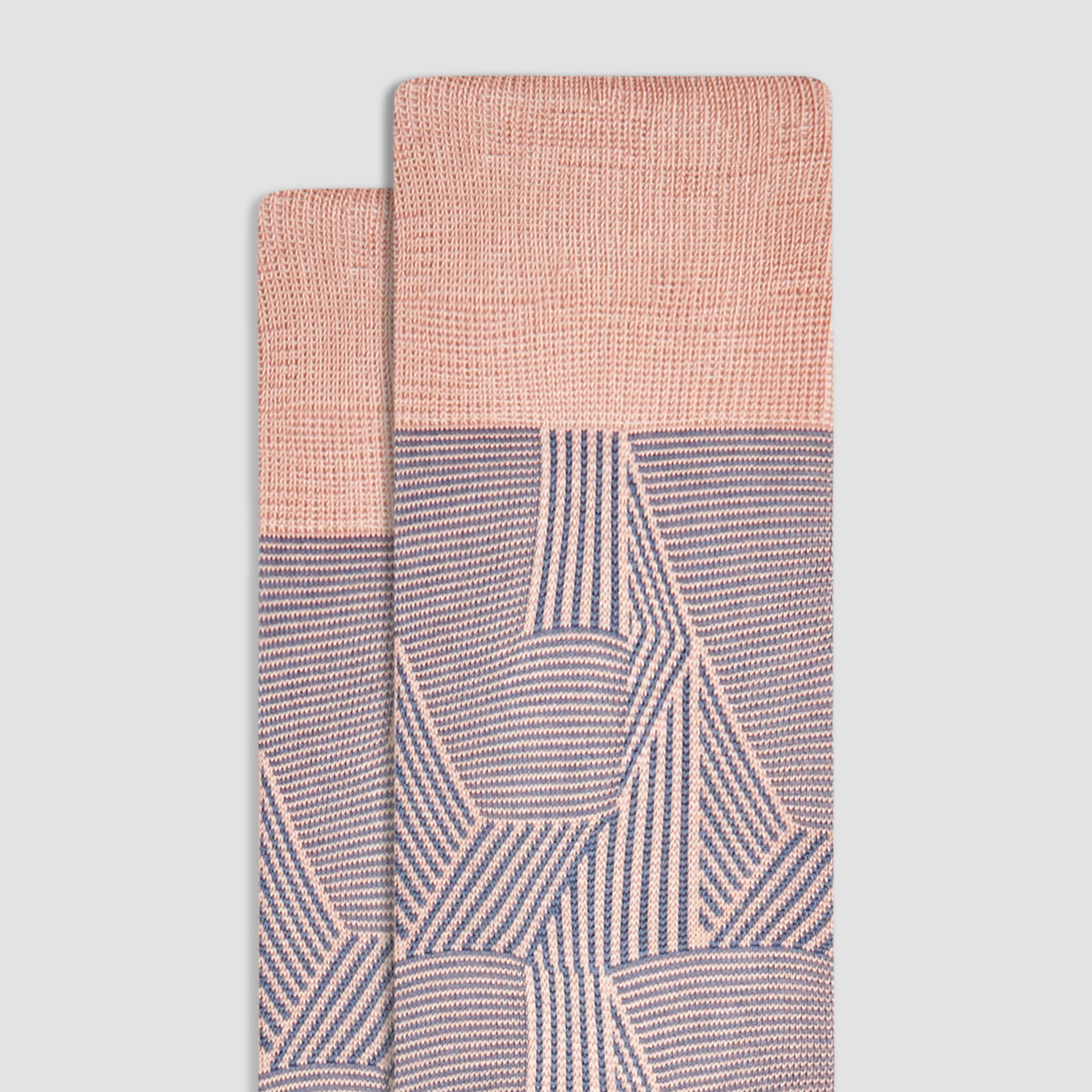 Striped Collage Mid-Calf Socks