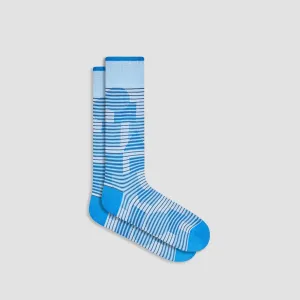 Striped Geometrical Mid-Calf Socks