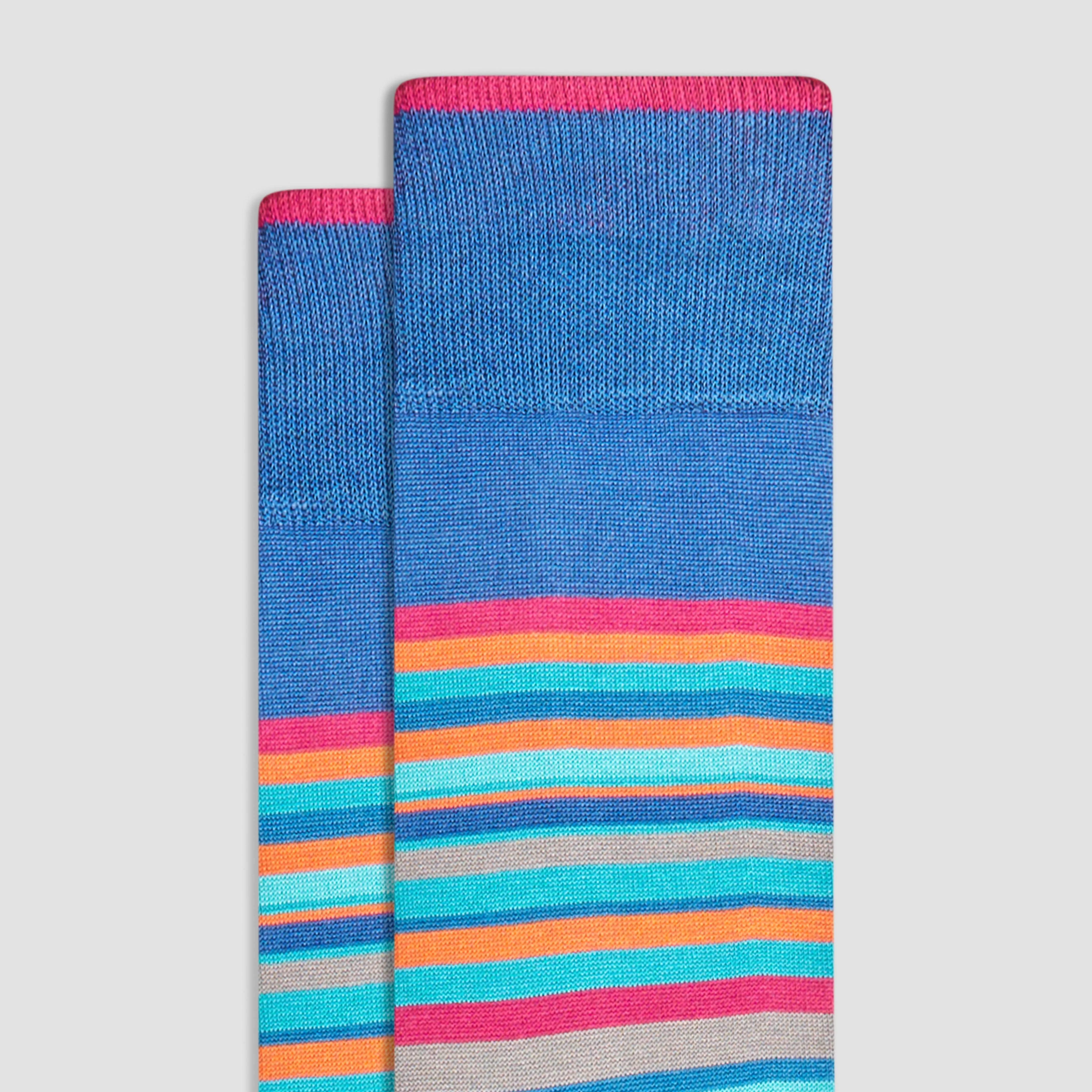 Striped Mid-Calf Socks