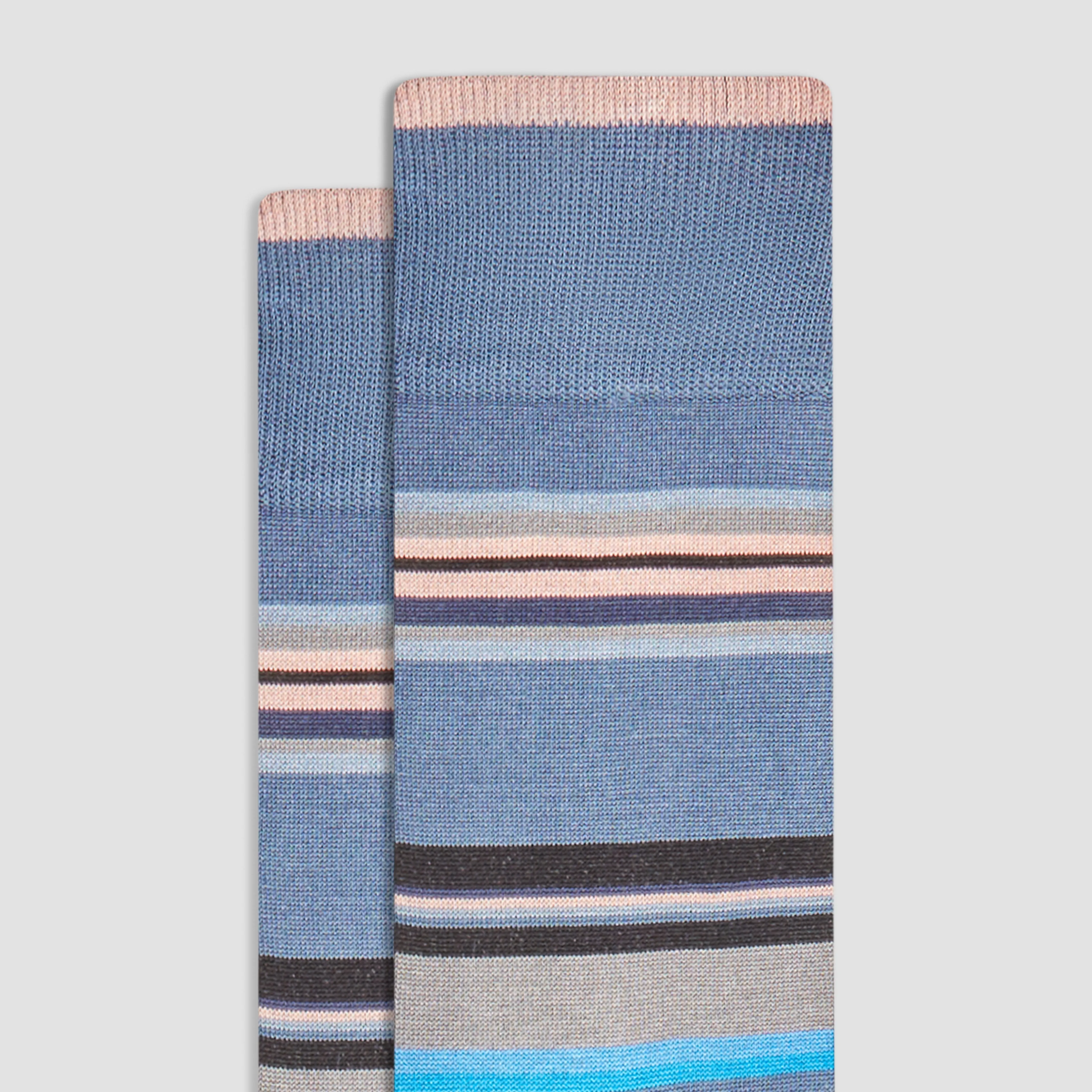 Striped Mid-Calf Socks