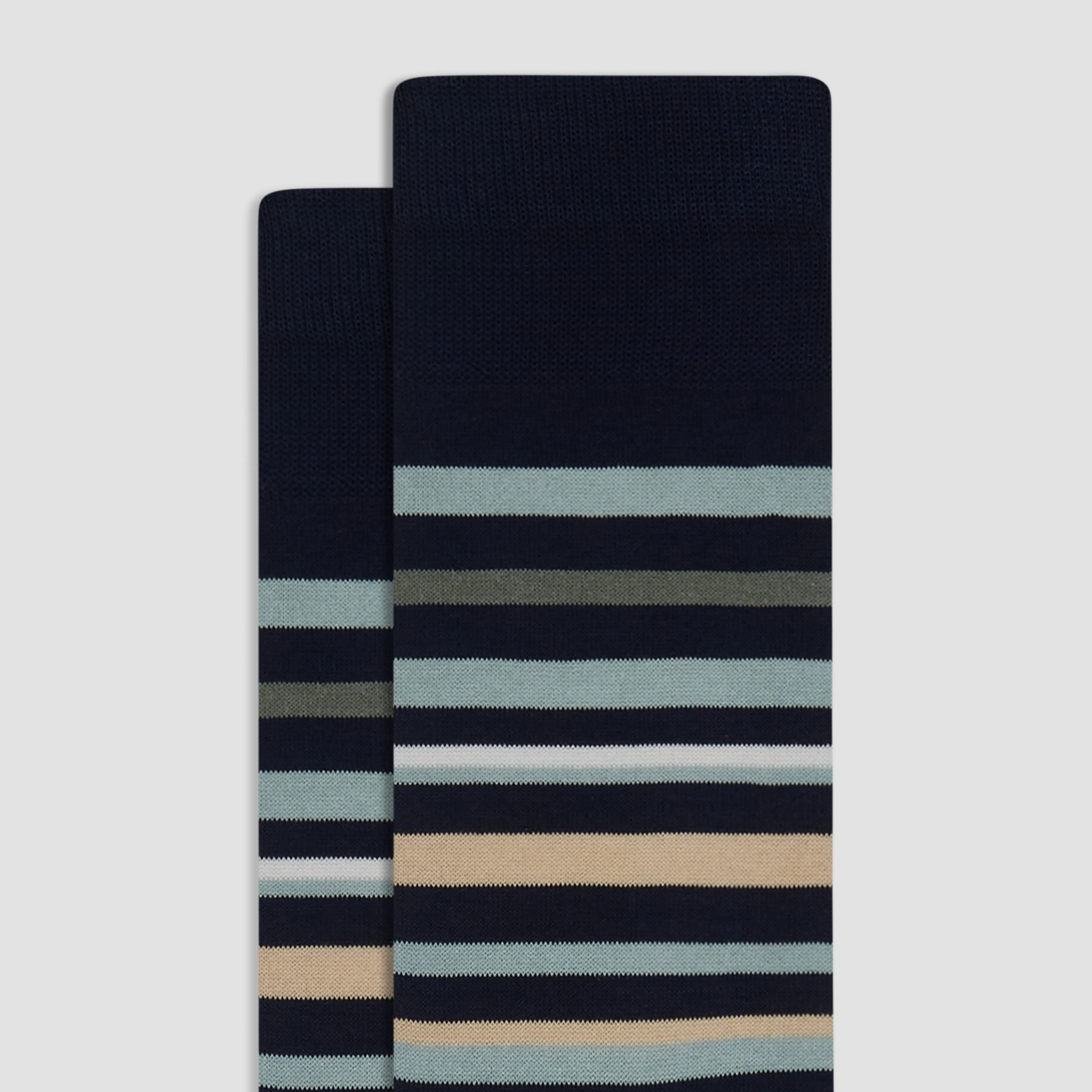 Striped Mid-Calf Socks