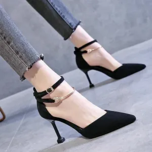 Suede ankle shoes
