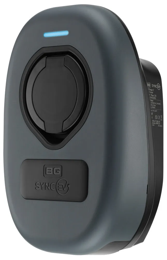 SyncEV EVWC2S7G 7.4kW Wall Charger with Wi-Fi and Type 2 Socket
