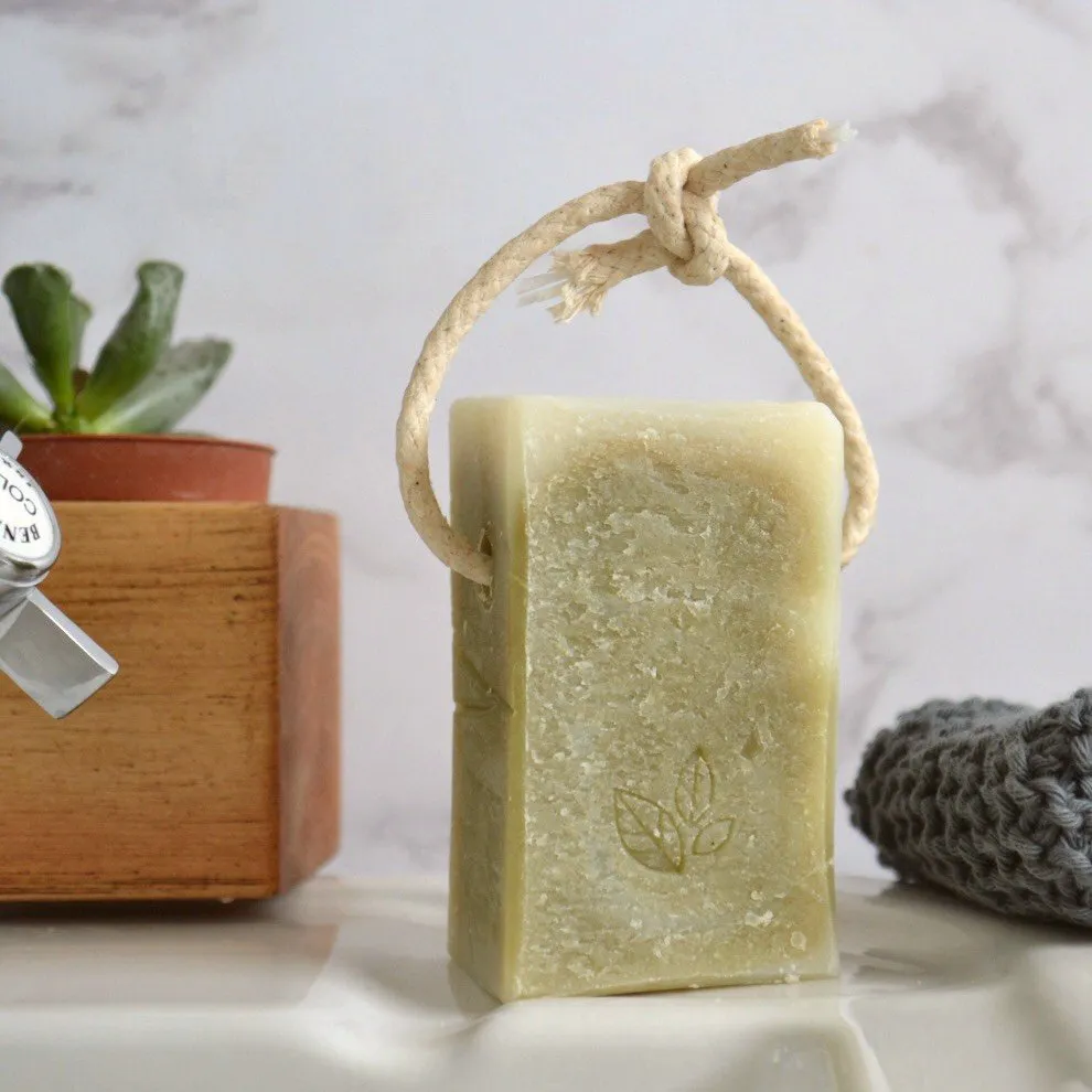 Tea Tree and Spirulina Soap on a Rope