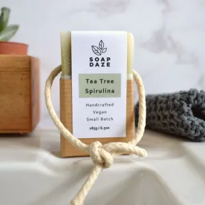 Tea Tree and Spirulina Soap on a Rope