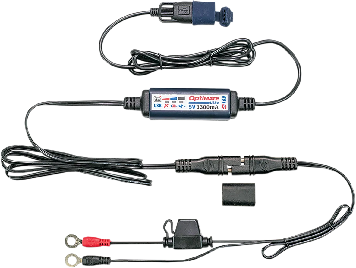 Tecmate Optimate USB Charger With 20" Cord (O-108Kit)