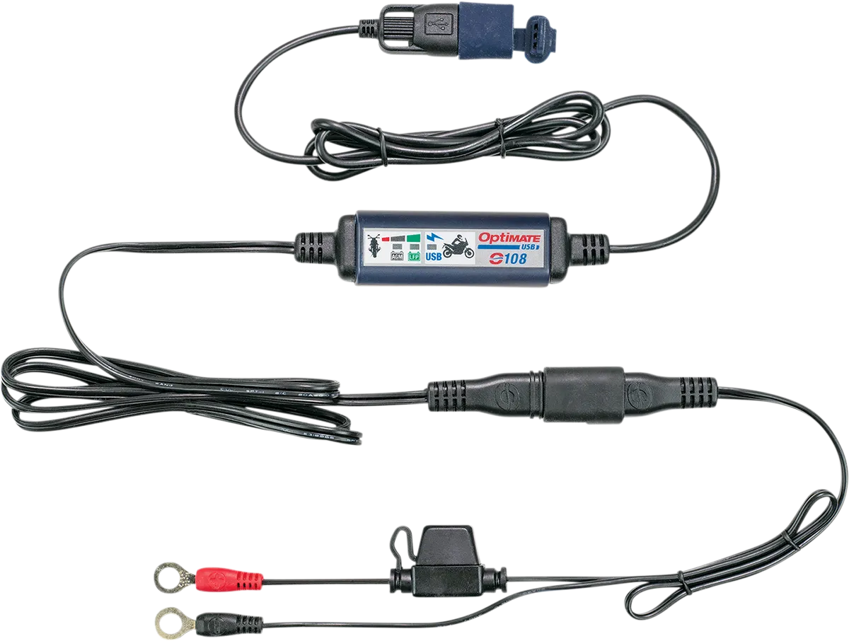 Tecmate Optimate USB Charger With 20" Cord (O-108Kit)