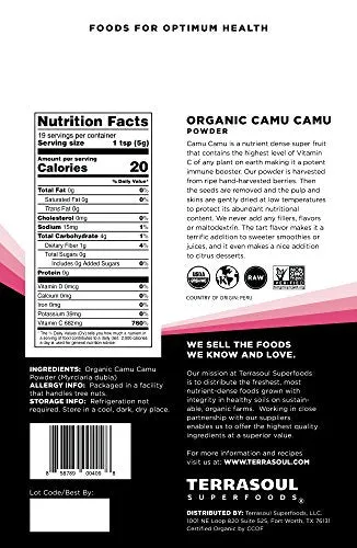 Terrasoul Superfoods Camu Camu Polvo (Orgánico)
