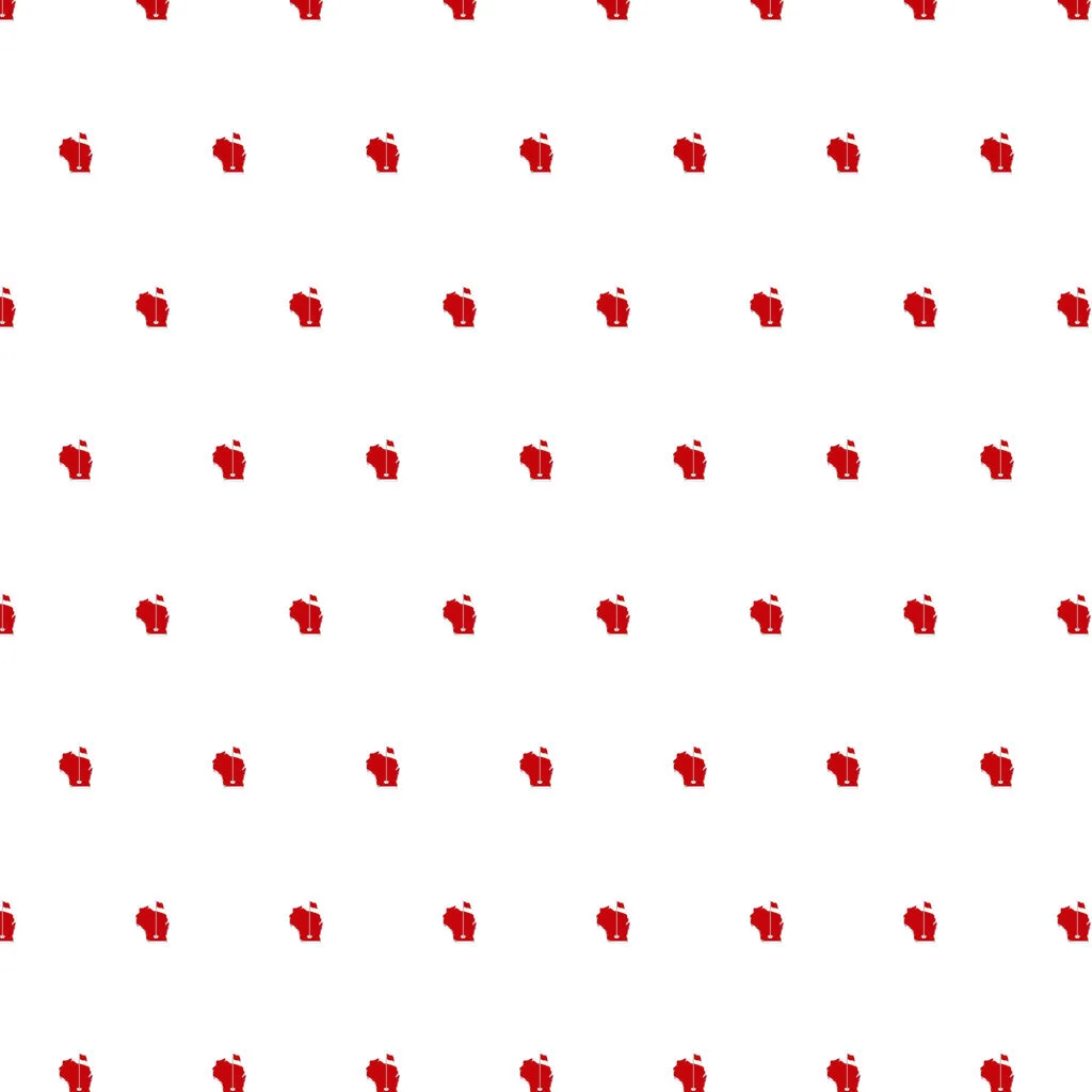 The Women's Polka State Polo - White w/ Red State/Collar