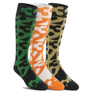 Thirty-Two Men's Cut Out 3-Pack Snowboard Socks Assorted 2024