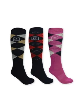Thomas Cook Womens 3 Pack Riding Socks Multi TCP1998SOC