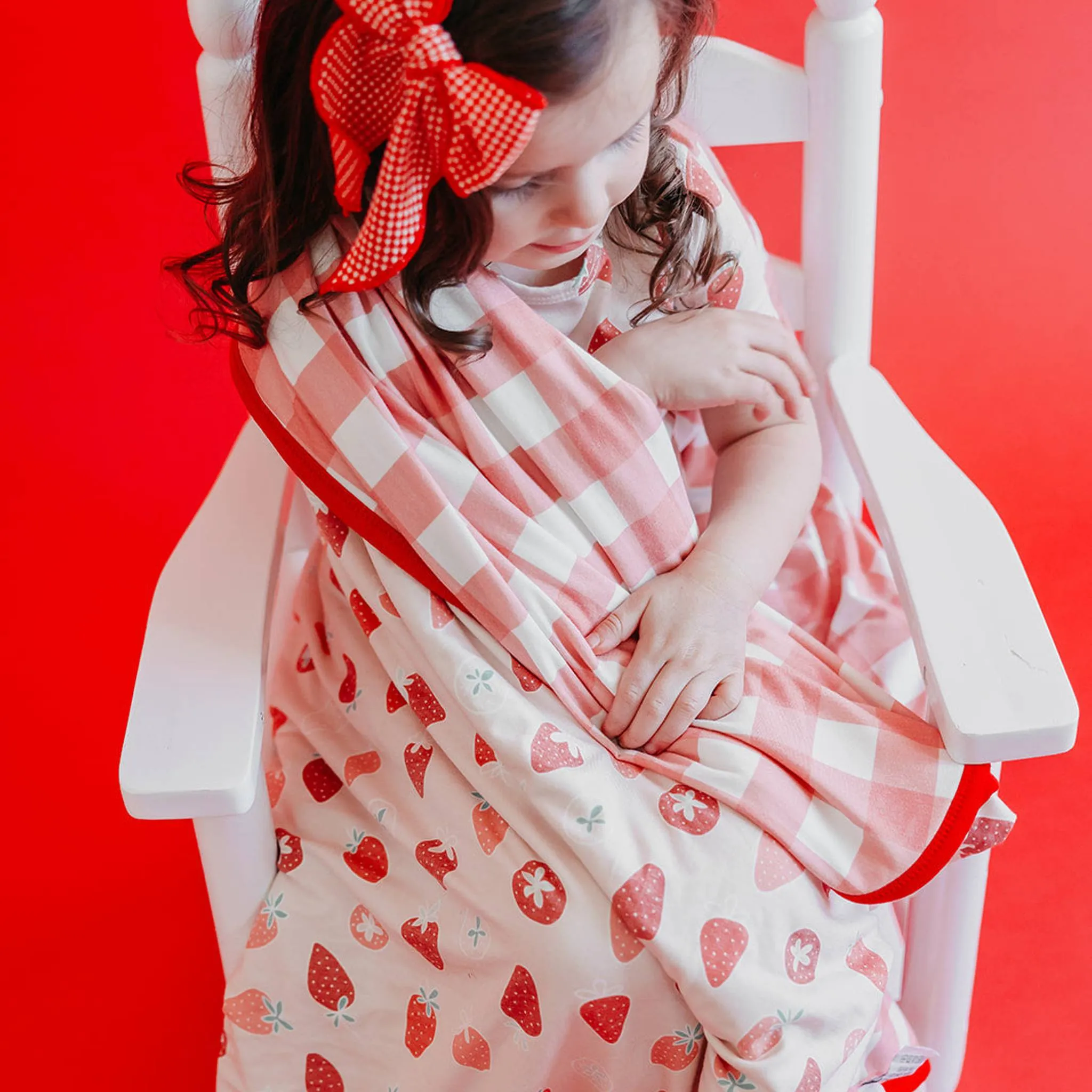 Three-Layer Quilt - Strawberry
