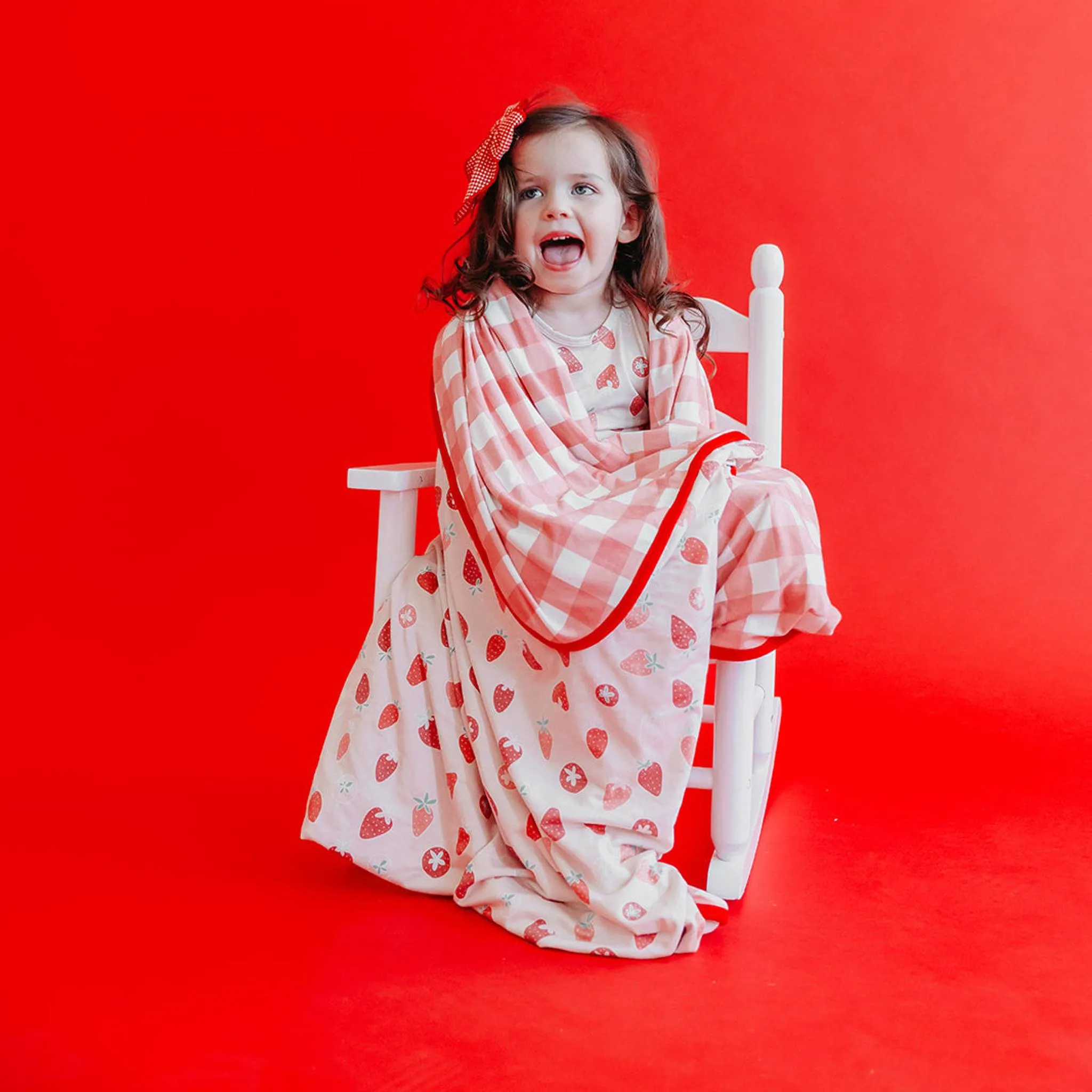 Three-Layer Quilt - Strawberry
