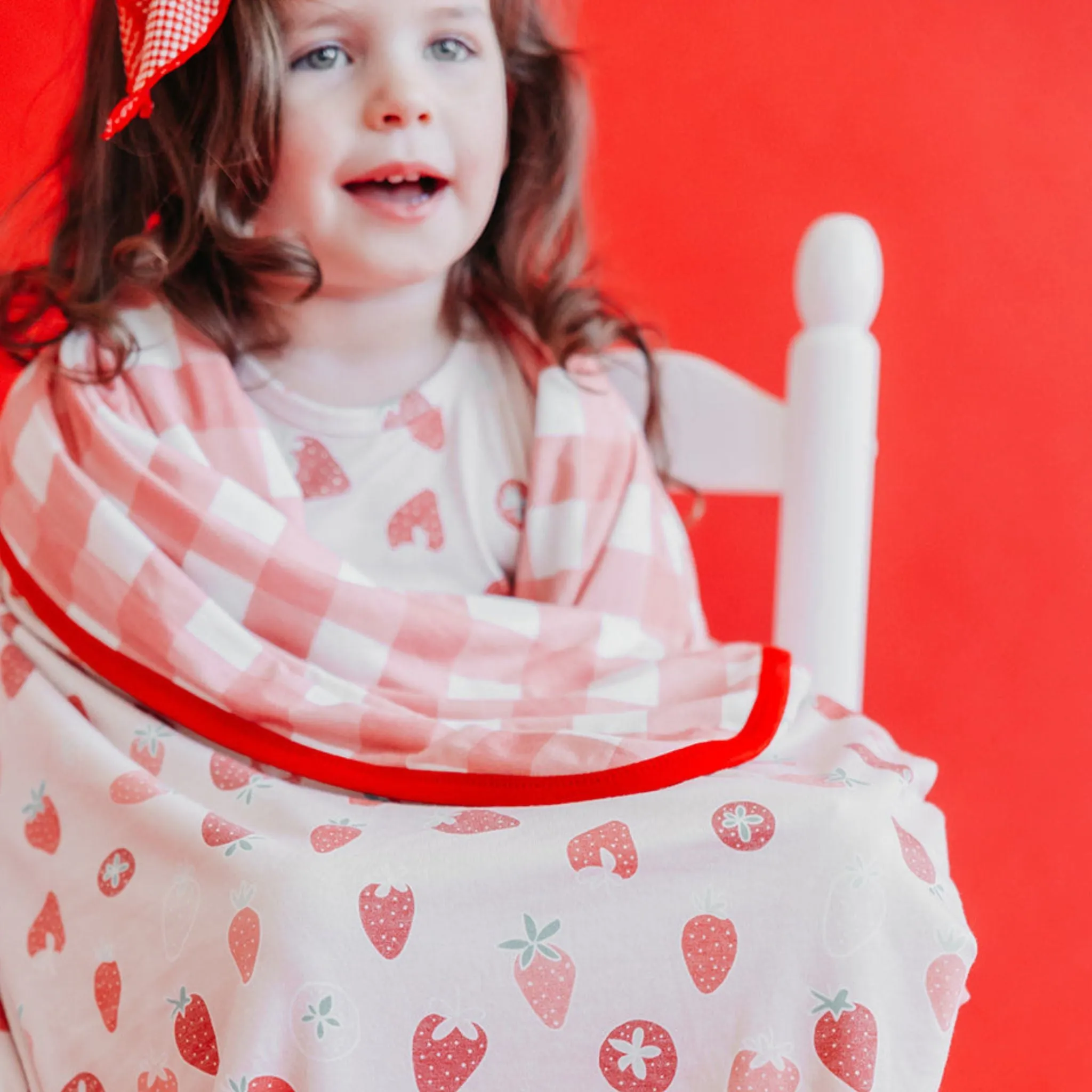 Three-Layer Quilt - Strawberry