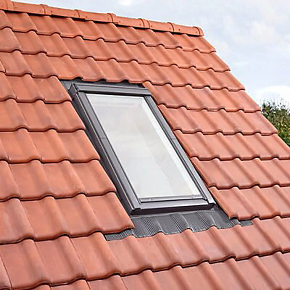 Tile Flashing Kit Roof Window Grey Aluminium Weatherproof (W)780 x (L)980mm