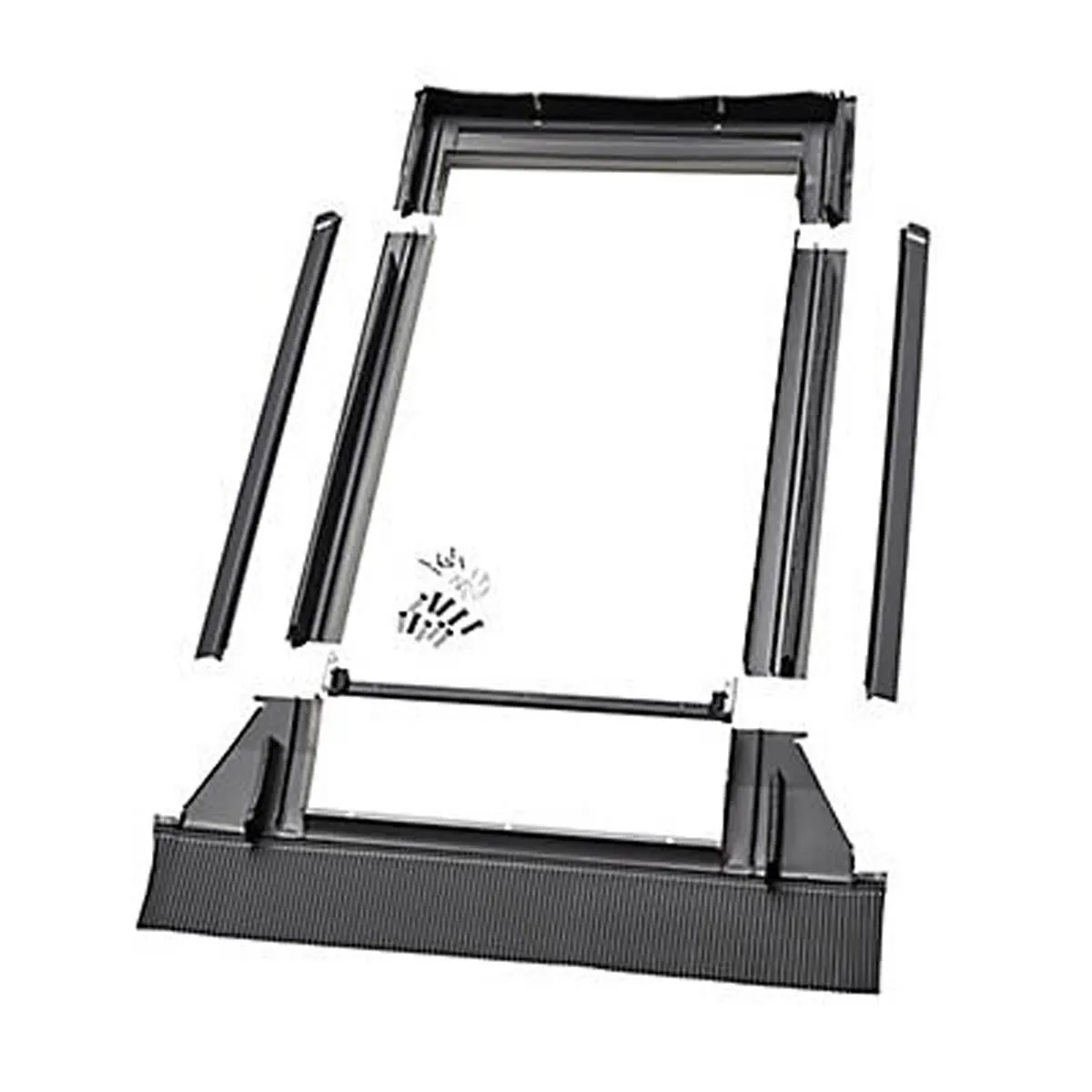 Tile Flashing Kit Roof Window Grey Aluminium Weatherproof (W)780 x (L)980mm