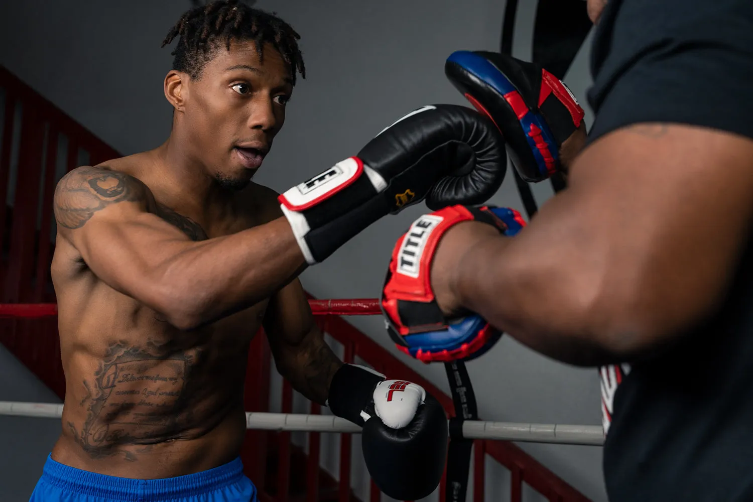 TITLE Boxing Gel World Elastic Training Boxing Gloves