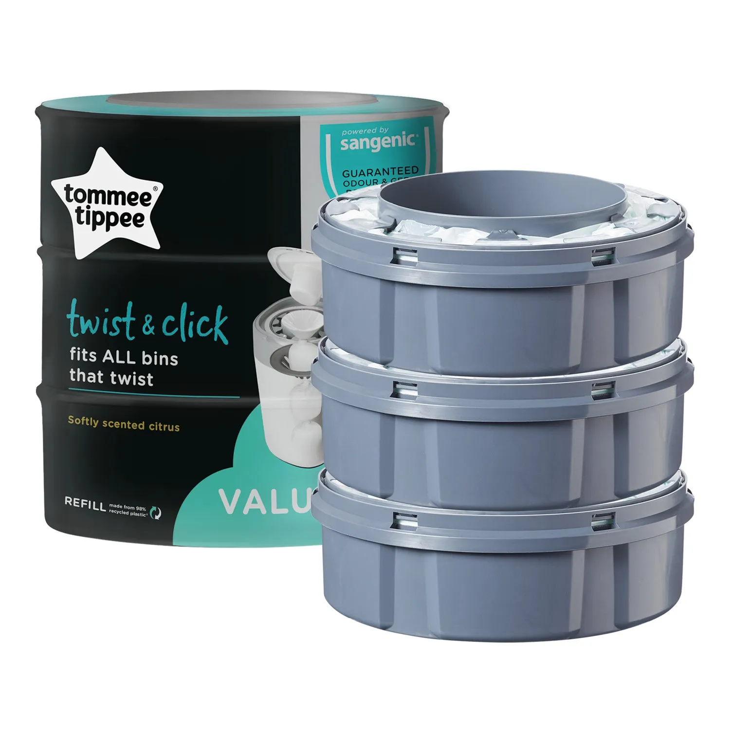 Tommee Tippee Twist and Click Cassettes x3