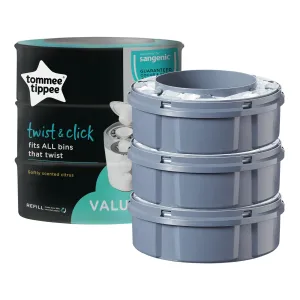 Tommee Tippee Twist and Click Cassettes x3