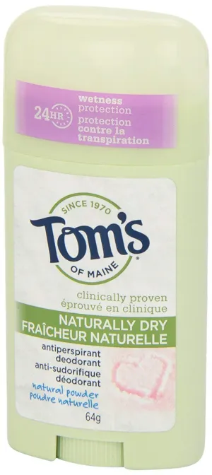 Tom's of Maine Naturally Dry Antiperspirant Deodorant - Natural (64 g)