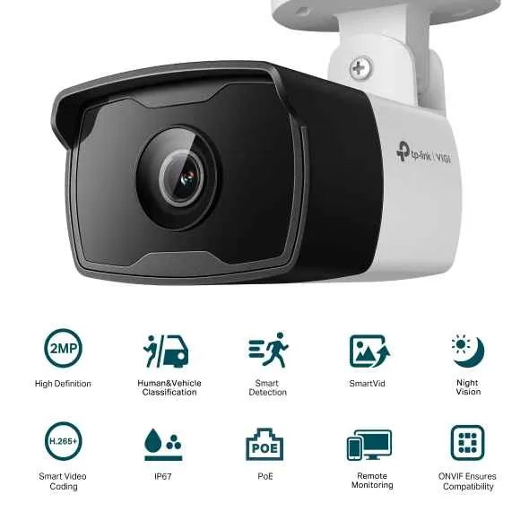 TP-Link Vigi C320I(4mm) 2MP Outdoor IR Bullet Network Camera