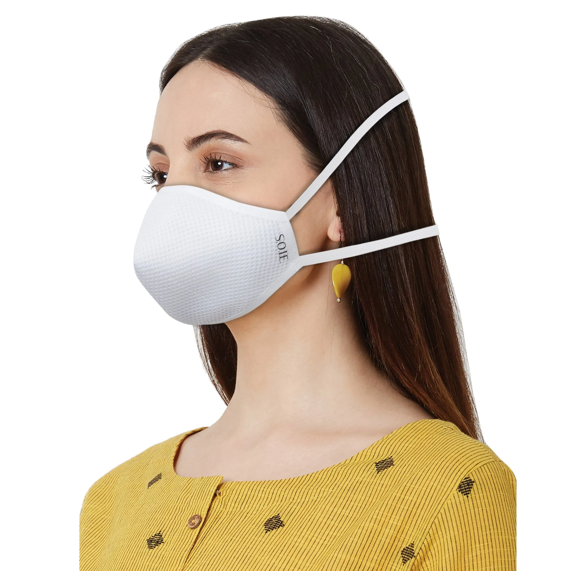 Triple Layer SN95 Reusable, Washable and Antimicrobial Mask - Pack of 5