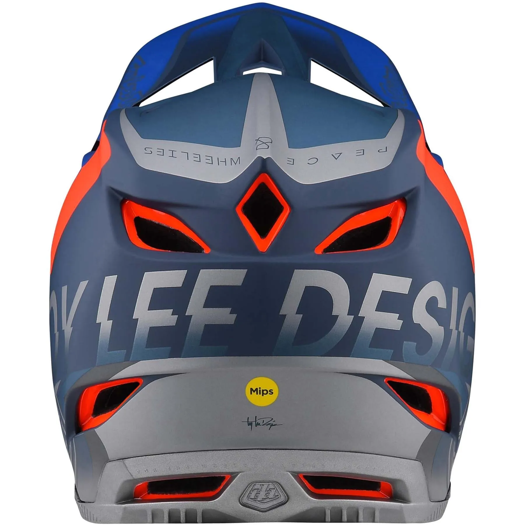 Troy Lee D4 Composite Race Helmet - Qualifier Slate/Red