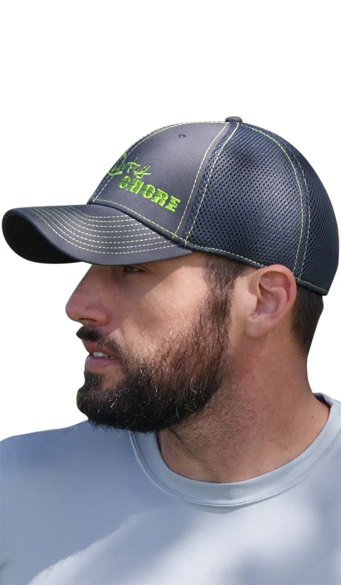 Trucker Stretch Hat - Gray and Green Signature Series