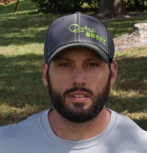 Trucker Stretch Hat - Gray and Green Signature Series