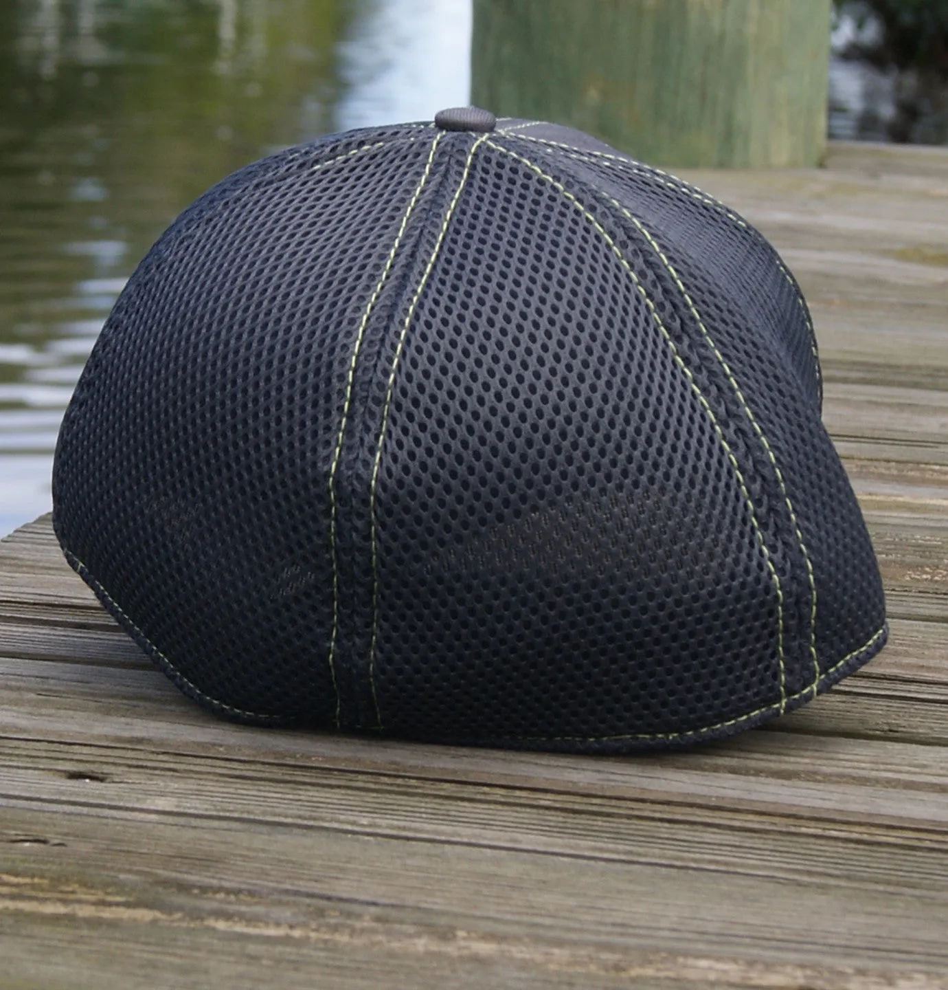 Trucker Stretch Hat - Gray and Green Signature Series