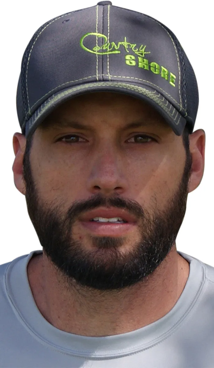 Trucker Stretch Hat - Gray and Green Signature Series