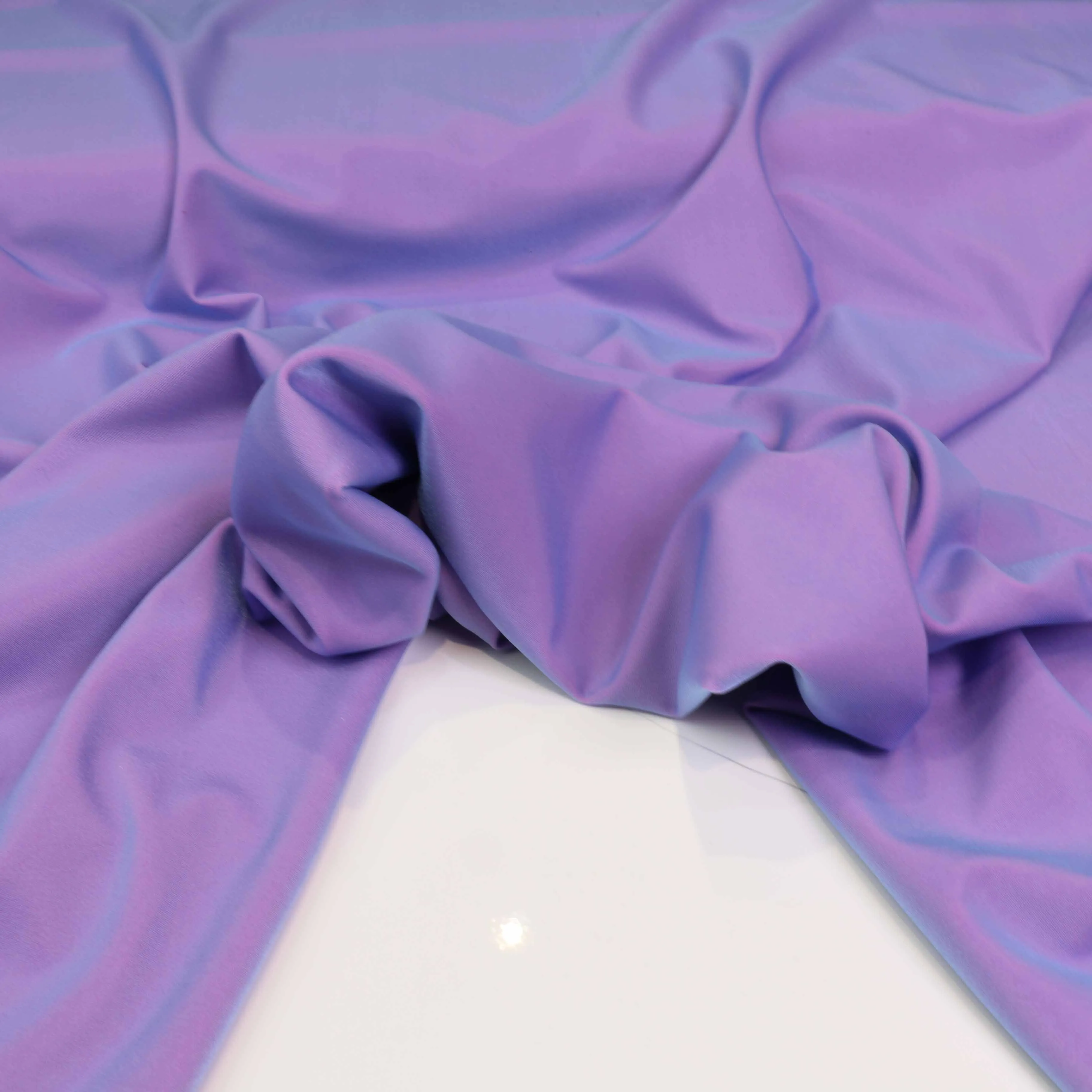 Two tone Lycra Fabric - Lilac, blue