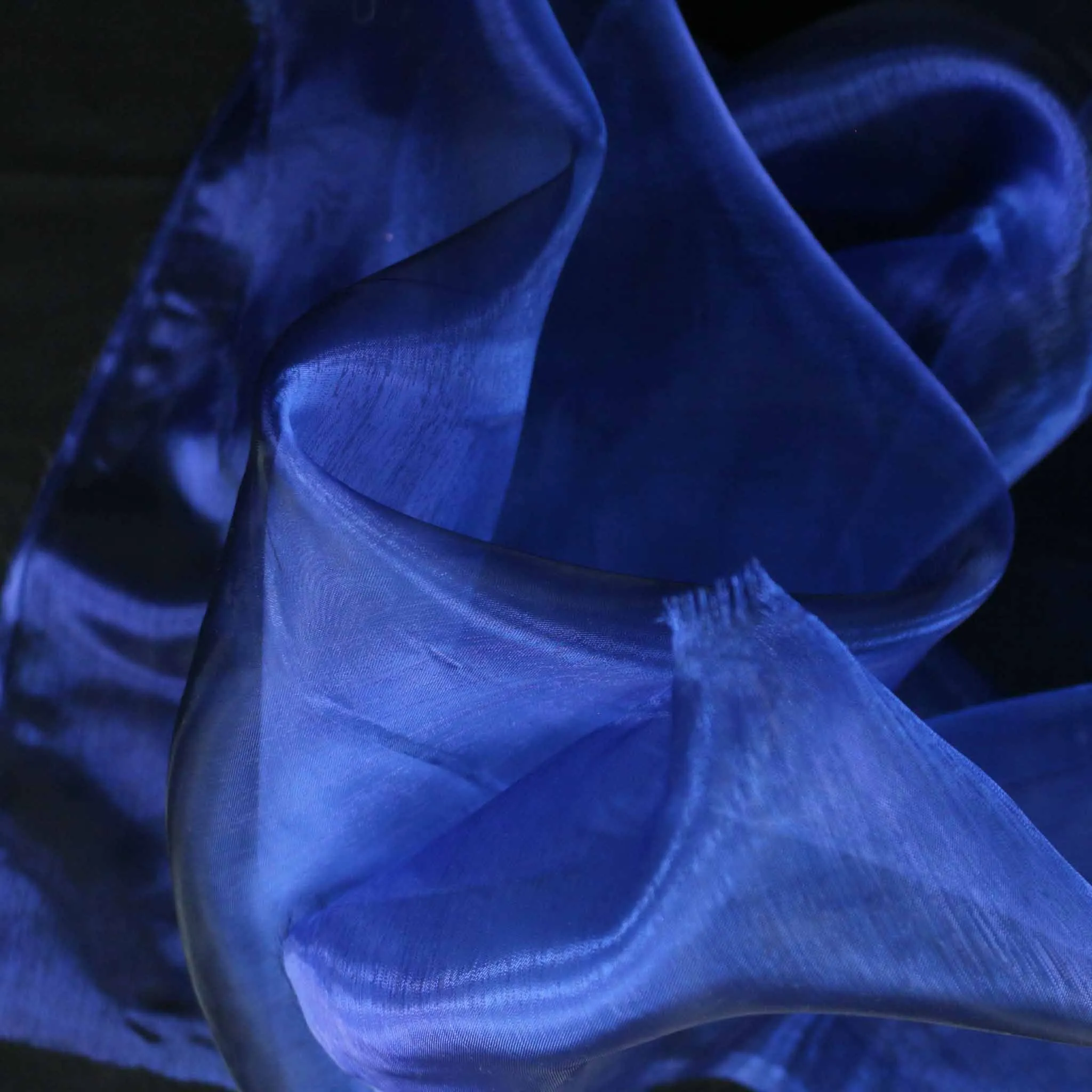 Two Tone Organza Fabric - Blue, silver, pink, gold and bronze