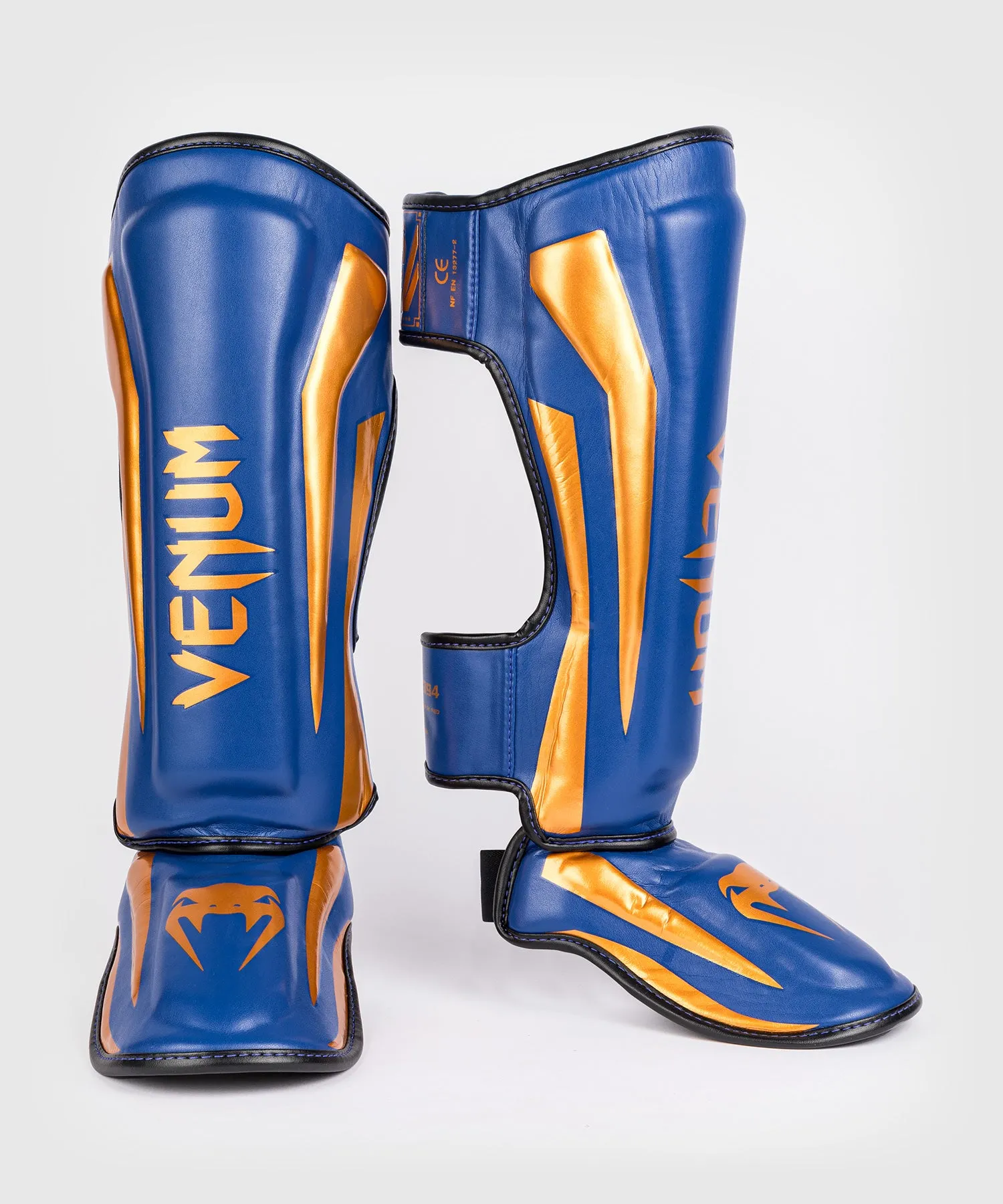 Venum Elite Scheenbeschermers - Koninklijk Blauw - Speciale Editie