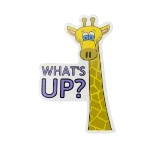 What's Up Giraffe Sticker (FREE SHIPPING)