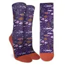 Woman's Purple Fish Socks