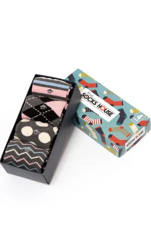 Women Classic Gift Set with 4 Pairs of Socks
