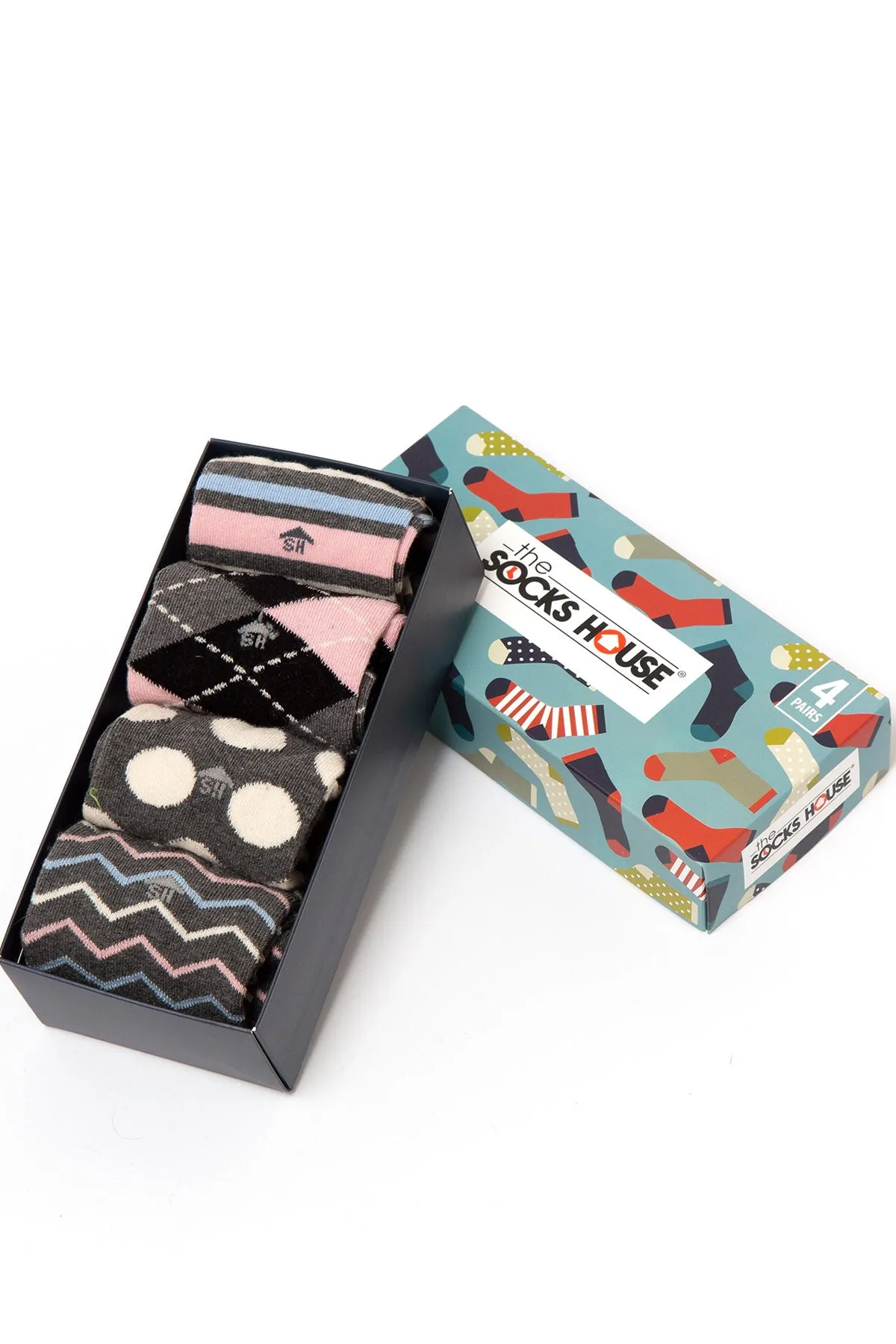 Women Classic Gift Set with 4 Pairs of Socks