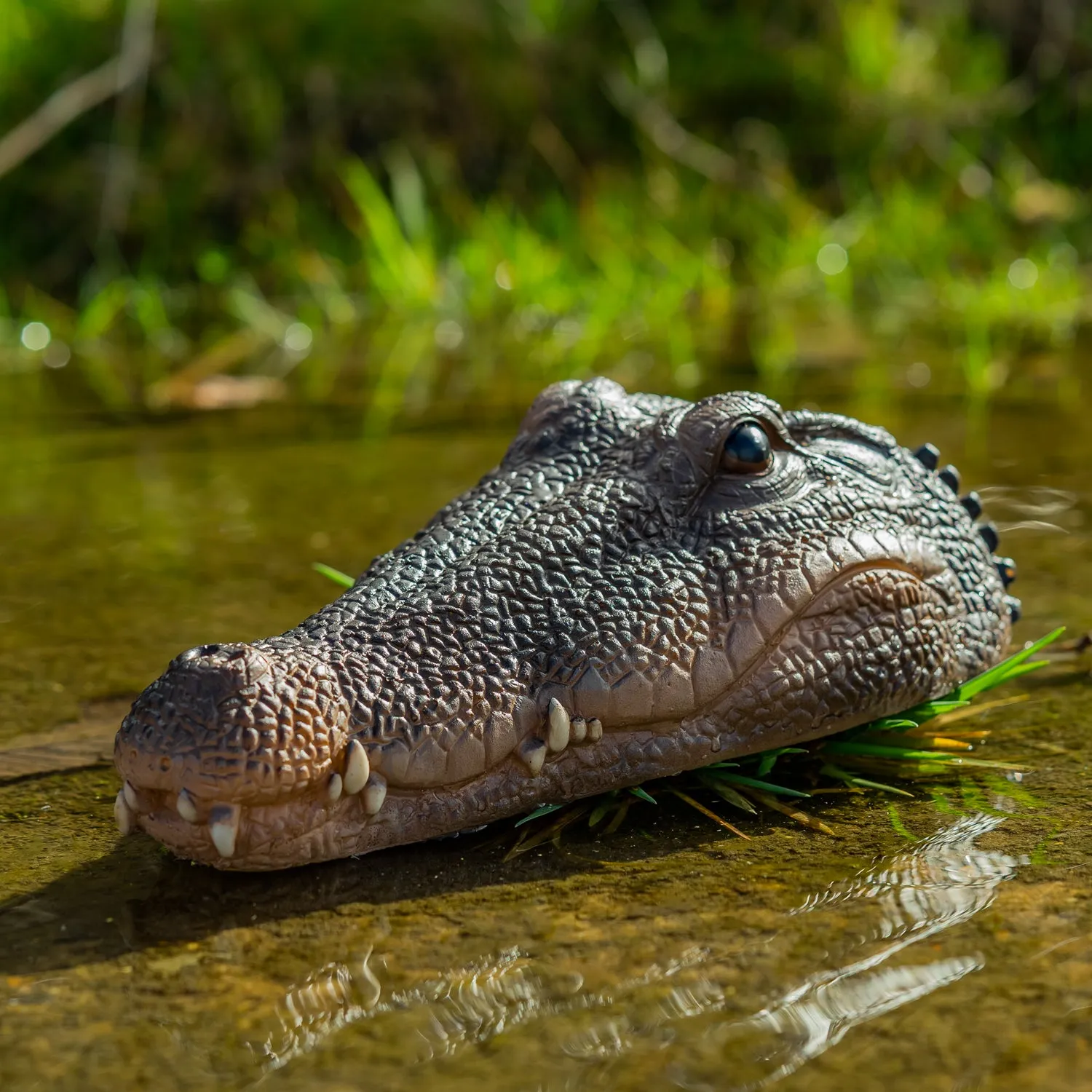 Woodside Floating Garden Pond Water Feature Crocodile/Alligator Ornament Head